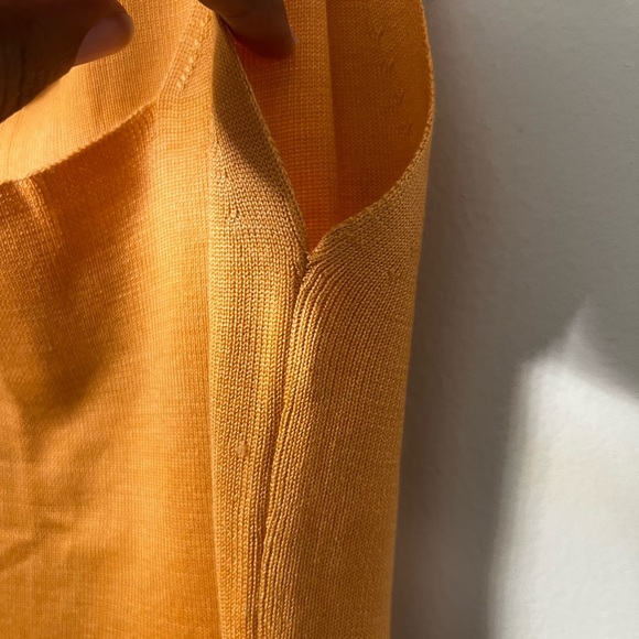 Figurina 100% Silk Orange Glam Summer Tank Top Size L - Picture 5 of 10
